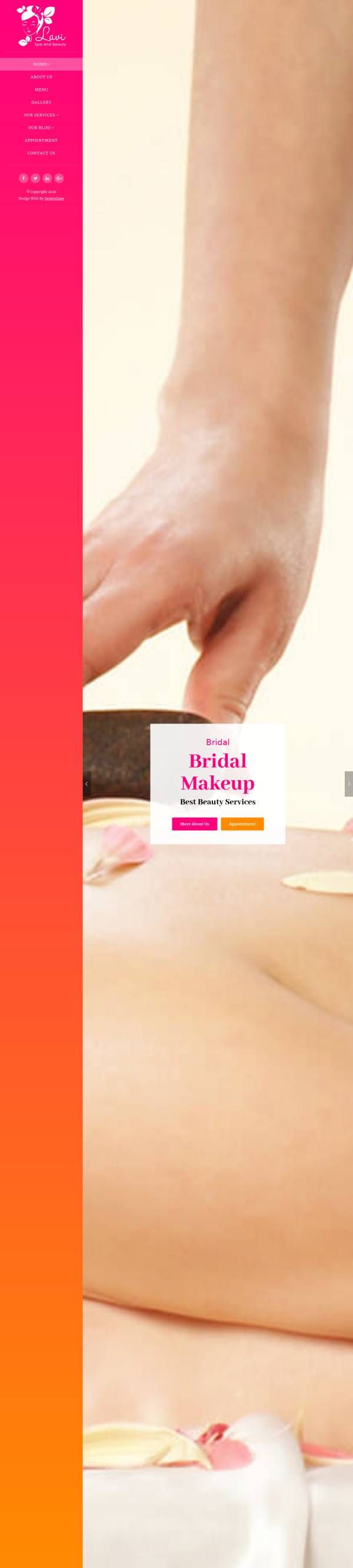 美容网站模板，精美的美容机构网站模板