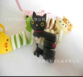 靴下猫创意绕线器 黑猫理线器 小猫绕线器 韩国数码配件批发定做