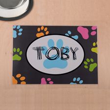 定制宠物爪印设计餐垫