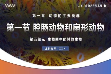5.1.1腔肠动物和扁形动物人教八年级生物上册PPT课件含教案