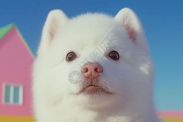 萨摩萌眸好奇望高清图片