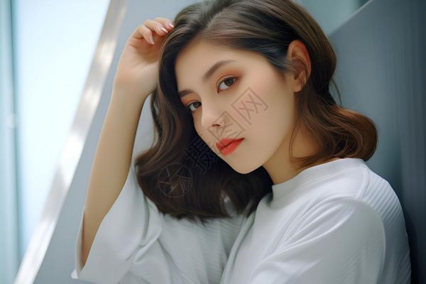 沉静之眸窗户垂眸高清图片