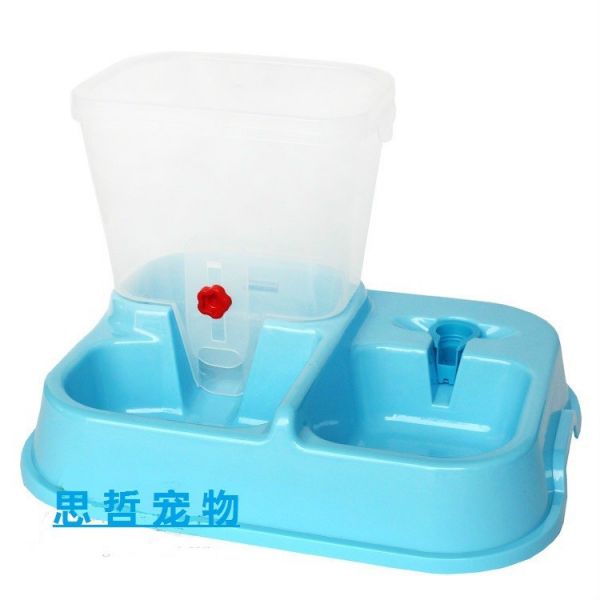 自动喂食器 喂水器一体 宠物用品狗狗饮食用具 狗粮桶