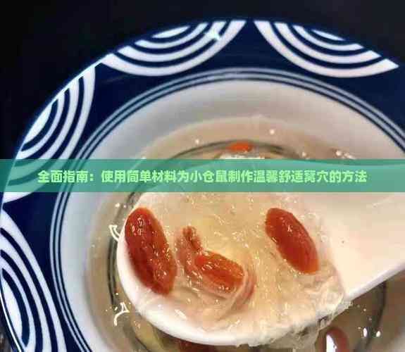 全面指南：使用简单材料为小仓鼠制作温馨舒适窝穴的方法