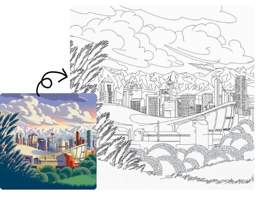 转换任何图片为线稿