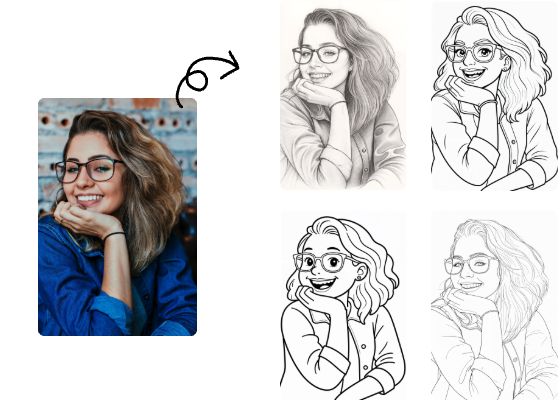 将图片转为多种风格的线稿