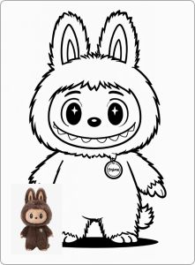 图片转线稿示例：史努比线条风格