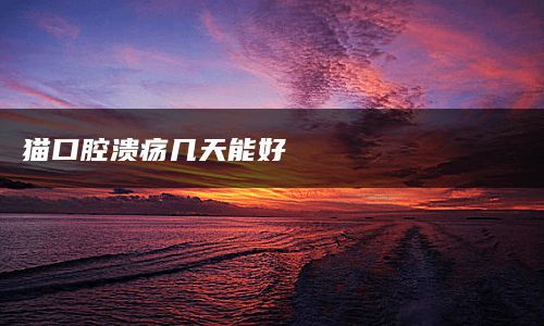 猫口腔溃疡几天能好