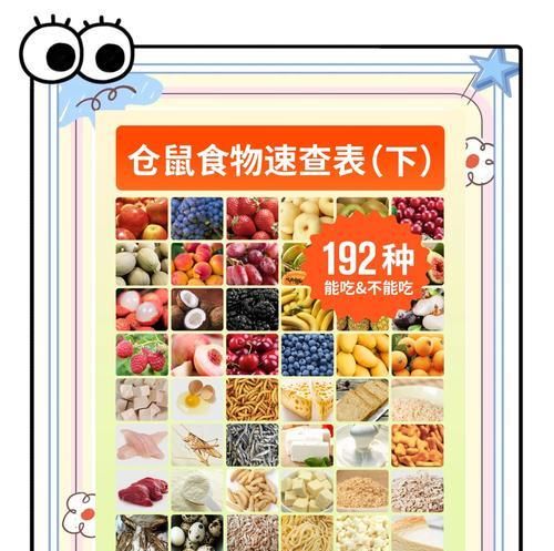 仓鼠饱腹的食谱有哪些？