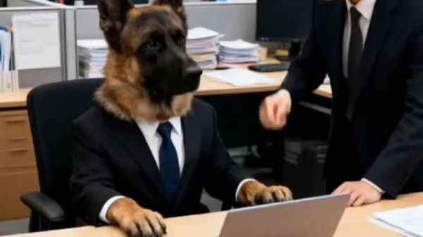 德牧变搞笑担当,AI镜头下憨态百出