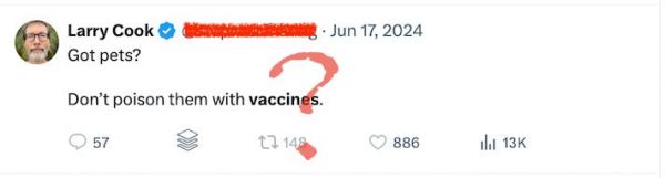 Ignore anti-vaccine influencers and get your pets vaccinated if you want to keep them safe and healthy.