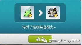 冒险岛小不点精灵宠物装备