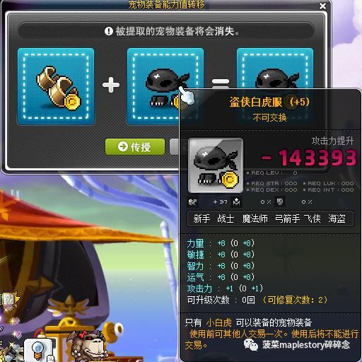 冒险岛小不点精灵宠物装备