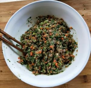 宠物食谱～猪瘦肉芹菜饺子的做法 步骤3