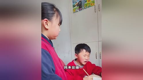 哥哥姐姐辅导作业的崩溃瞬间，原来辅导作业崩溃的不止是父母！ 风青杨V 