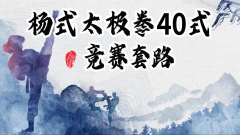 国家体育学院教授详细教学：杨式太极拳40式竞赛套路