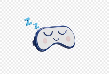 卡通睡眠眼罩元素高清图片