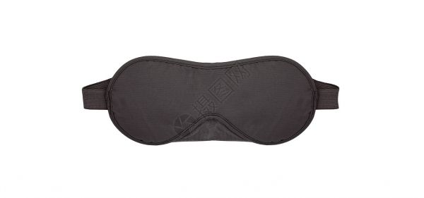 孤立的黑边睡罩高清图片