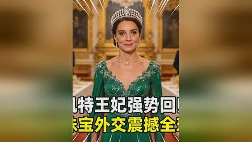 凯特2026年首戴王冠惊艳全场！国宴复刻戴安娜经典，外交巧思拉满