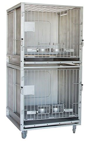 不锈钢两位狗笼