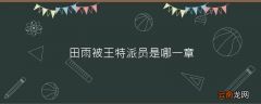 田雨被王特派员是哪一章