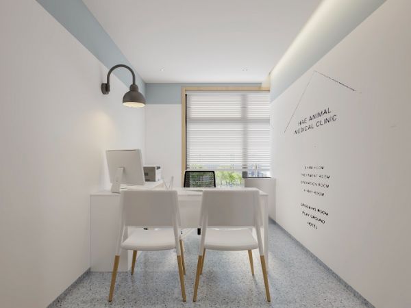 长宁现代宠物医院装修设计,商业空间装修