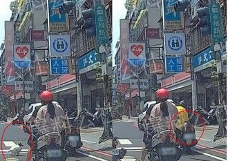 可爱小狗不受控跳下车　新庄黄衣女竟抓回「塞车厢」！网友都怒了