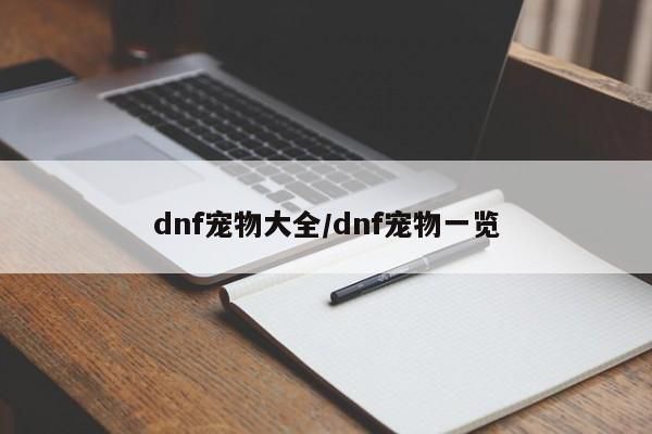 dnf宠物大全/dnf宠物一览
