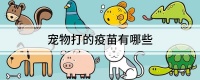 宠物打的疫苗有哪些