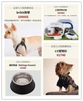 名媛宠物奢侈品，22K金宠物碗排不上