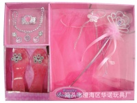 公主饰品套装 饰品玩具 公主服饰 公主鞋 项链 仙女棒601G