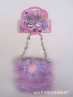 公主饰品套装 饰品玩具 公主包 耳环 布包711C