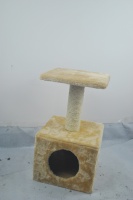 猫爬架宠物用品 单层阶梯式带猫房子小型猫爬架猫窝 温州猫爬架