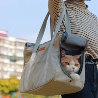 米妮猫包手提外出便携宠物大容量猫袋夏天透气笼子帆布狗背包猫咪用品【价格 图片 品牌 报价】