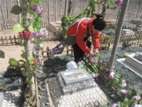 记者探访宠物墓地 主人摆零食玩具扫墓祭奠