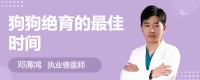 狗狗绝育的最佳时间