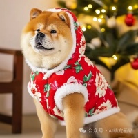 东北大花风，狗狗也能穿出新年范！