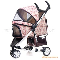 新款超豪华铝合金可折叠宠物推车