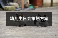 幼儿生日会策划方案优秀5篇