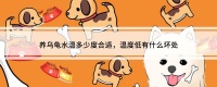养乌龟水温多少度合适，温度低有什么坏处