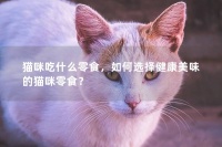 猫咪吃什么零食,如何选择健康美味的猫咪零食?