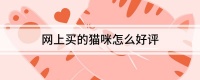 网上买的猫咪怎么好评
