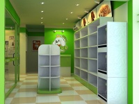 宠物店用品展示的方法
