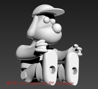 卡通小狗,动物max3d模型