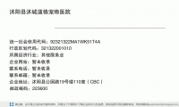 沭阳县沭城道格宠物医院 (沭阳县公园路19号楼110室（CBC）邮政编码223600)