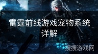 雷霆前线游戏宠物系统详解