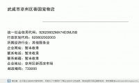武威市凉州区蒂国宠物店 (凉州区新西凉市场邮政编码733000)