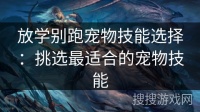放学别跑宠物技能选择：挑选最适合的宠物技能