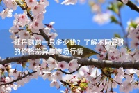 牡丹鹦鹉一只多少钱？了解不同品种的价格差异与市场行情