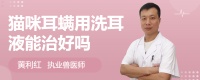 猫咪耳螨用洗耳液能治好吗